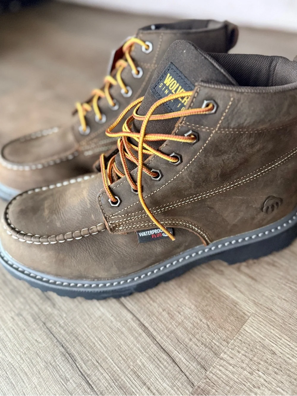 Men’s Wolverine Floorhand Moc-Toe 6” Steel Toe Work Boots